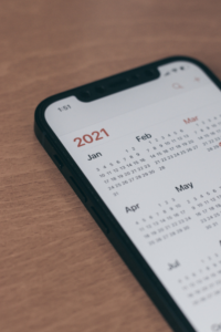 Calendar app on a phone