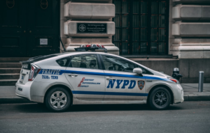 An NYPD traffic car