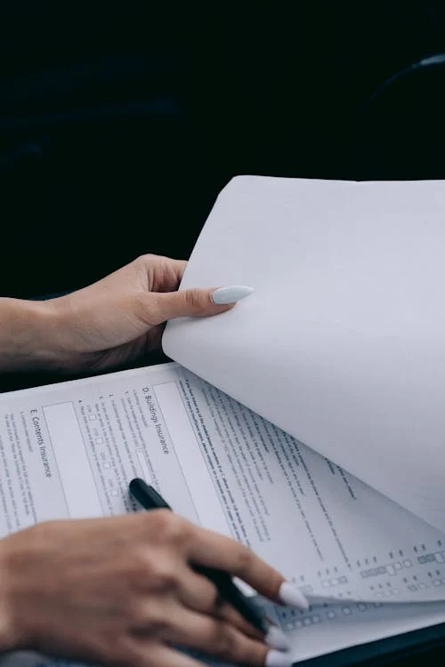 A person giving an exam