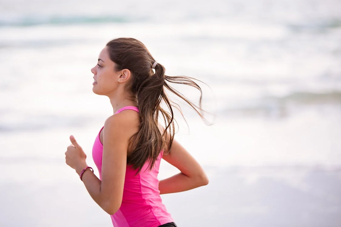 A person running