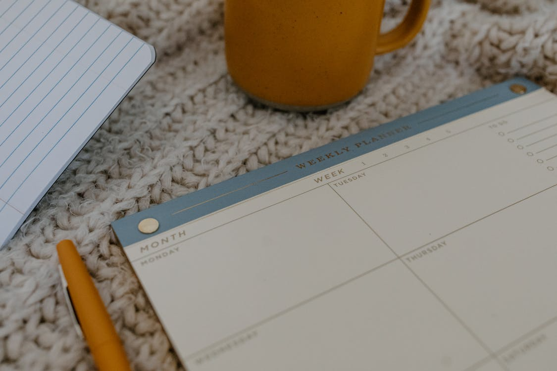 A weekly planner