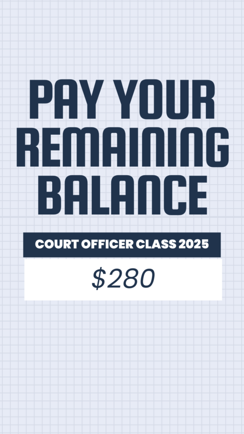 Pay your Balance - $280