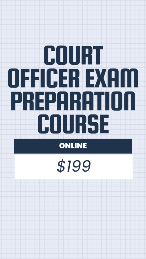 Online Court Officer Exam Preparation Course. $199